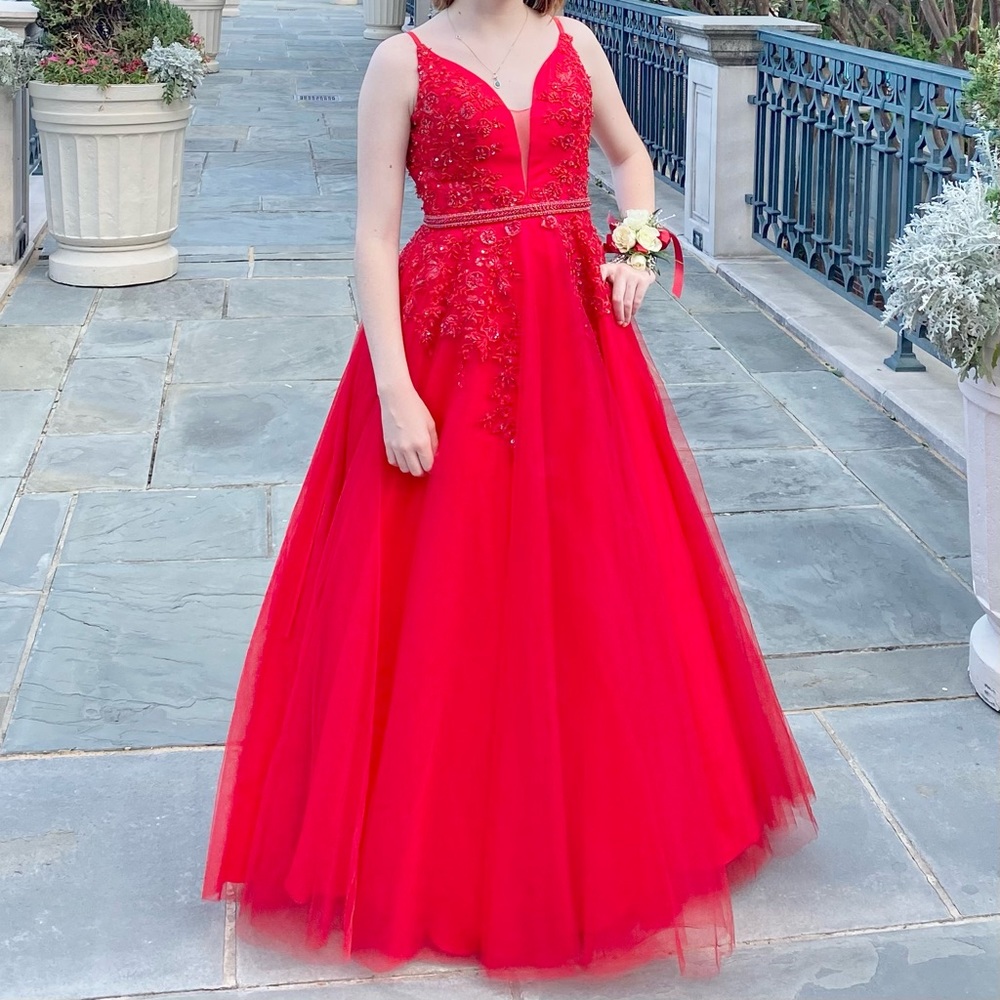 Red Clarisse Formal Dress